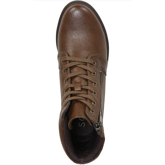 SOUL Naturalizer Women's Nailah Ankle Boot, Brown, Size 9.5 Lace Up Boots - Picture 2 of 6